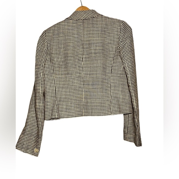 Lauren Ralph Lauren Herringbone Cropped Blazer Size 2 - Picture 2 of 6